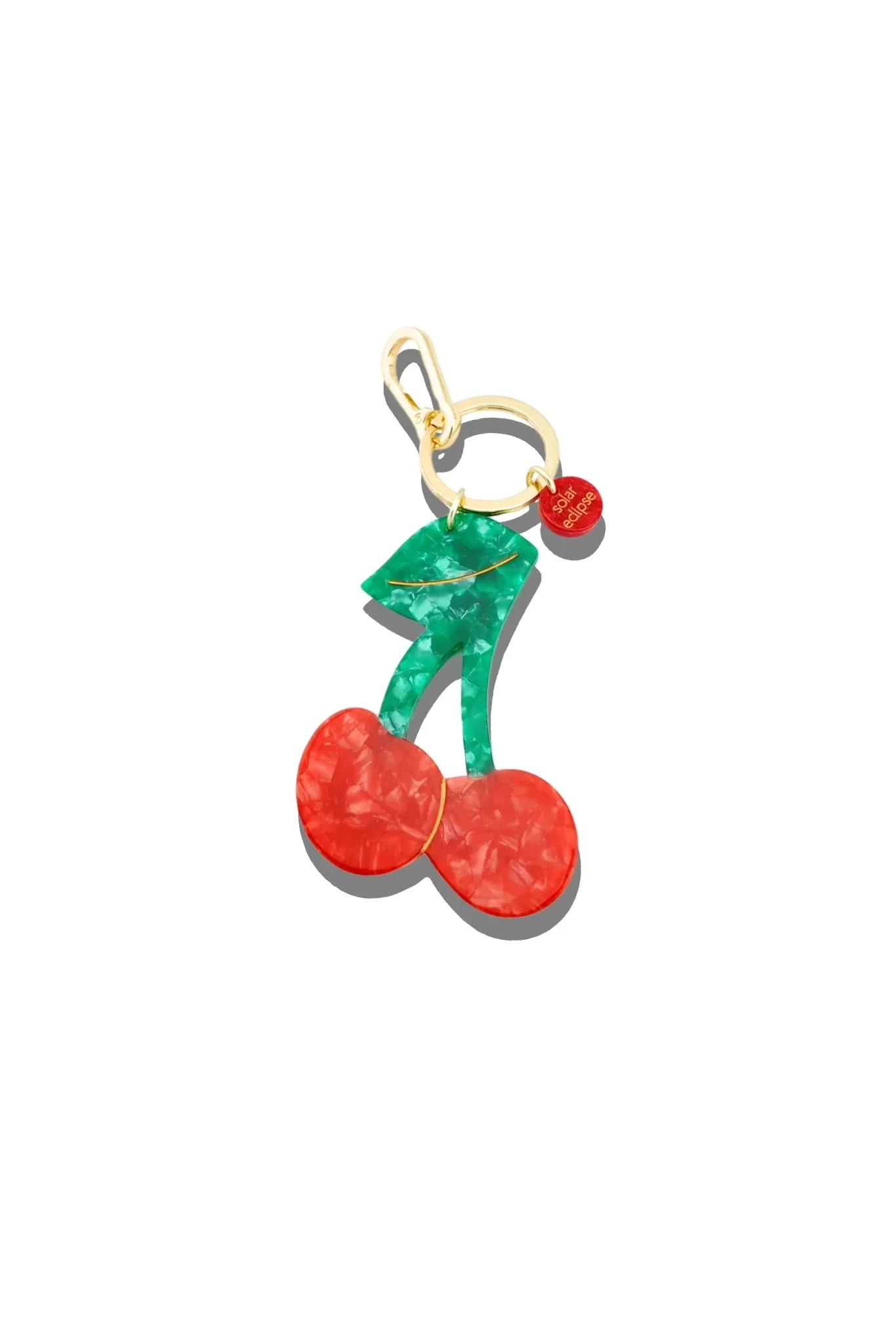 Hand-painted Cherry Bag Charm + Keychain