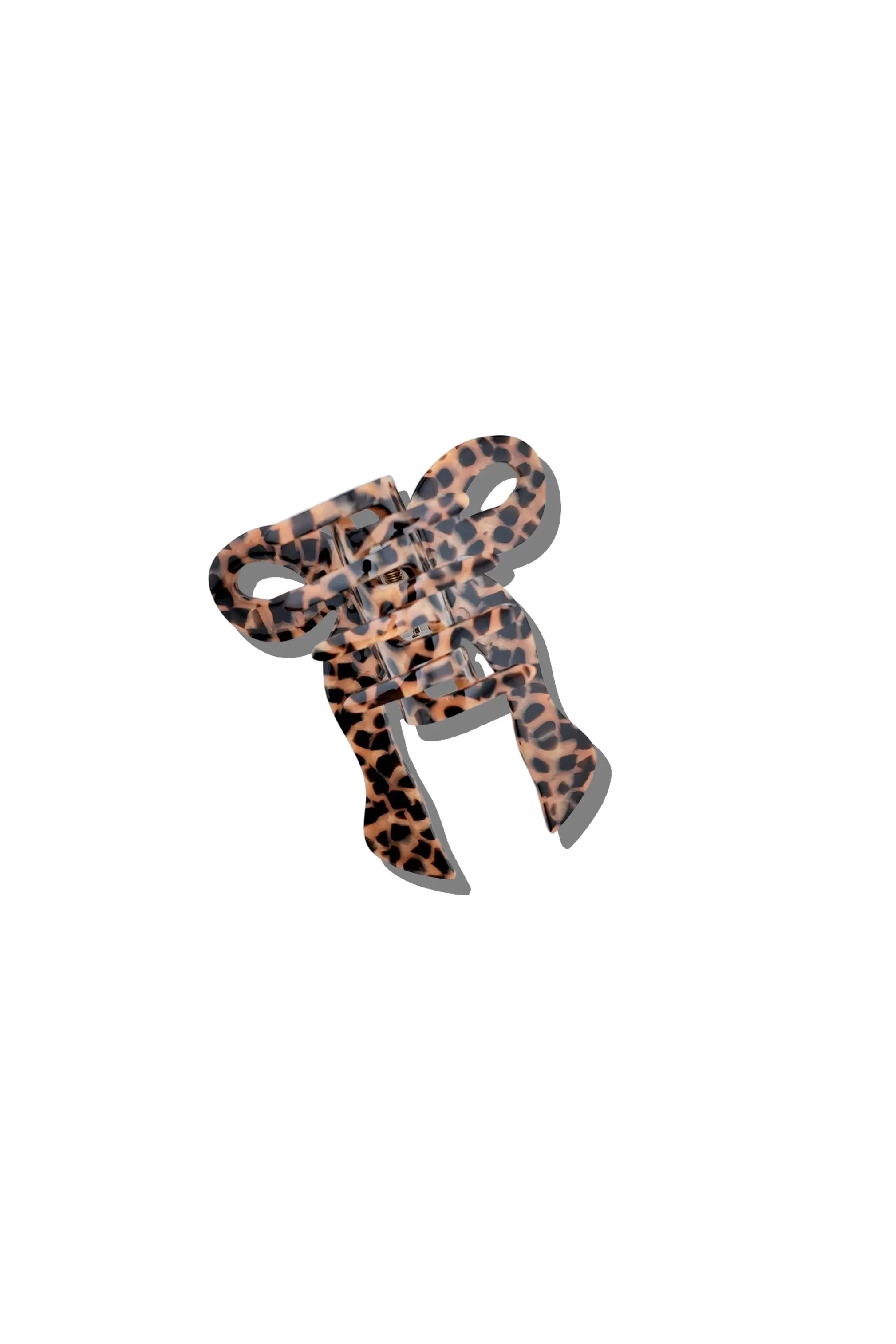 Hand-painted Coquette Bow Claw Hair Clip - Image 2