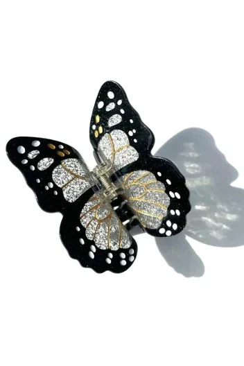 Hand-painted Limited Edition Monarch Butterfly Claw Hair Clip