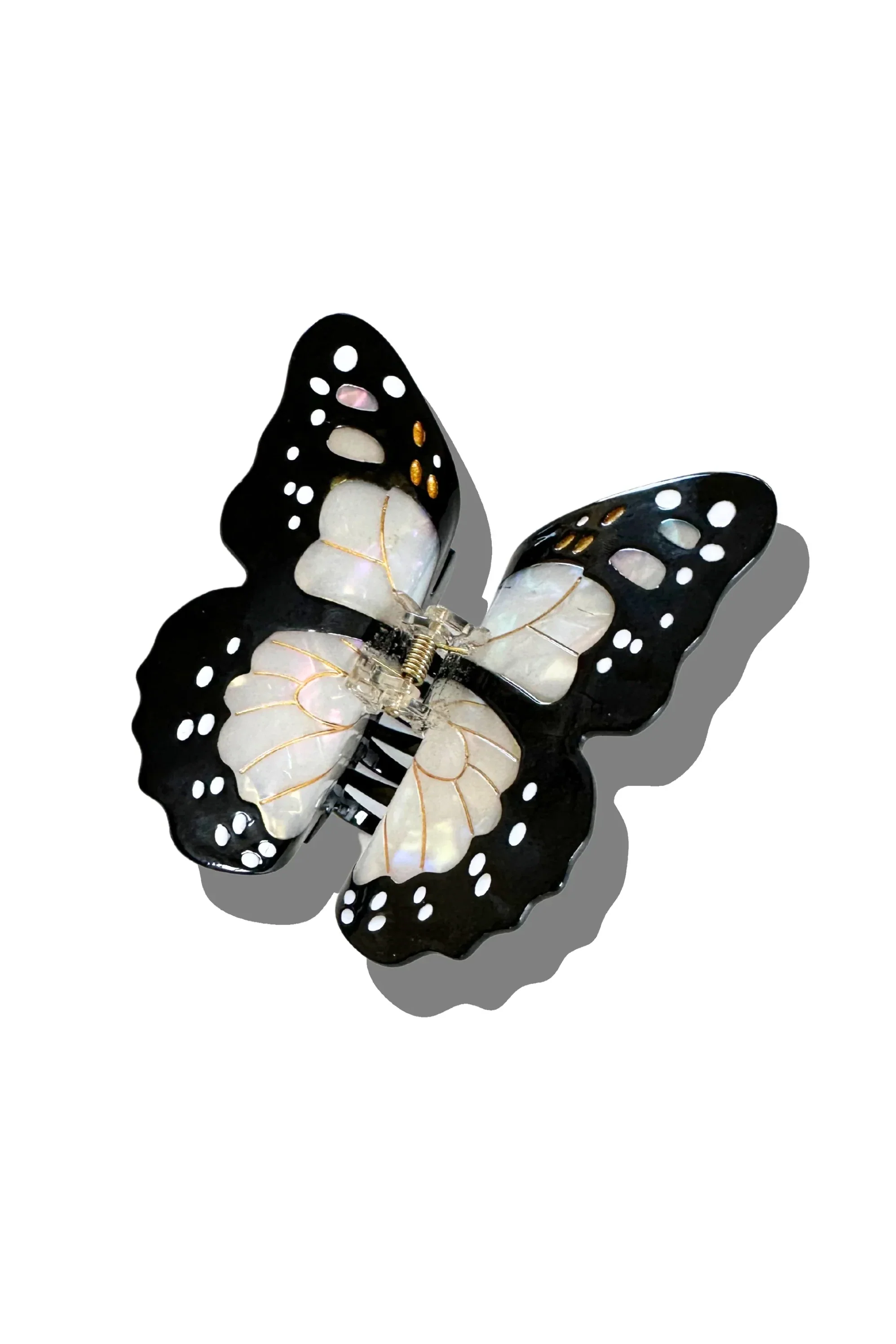 Hand-painted Limited Edition Monarch Butterfly Claw Hair Clip