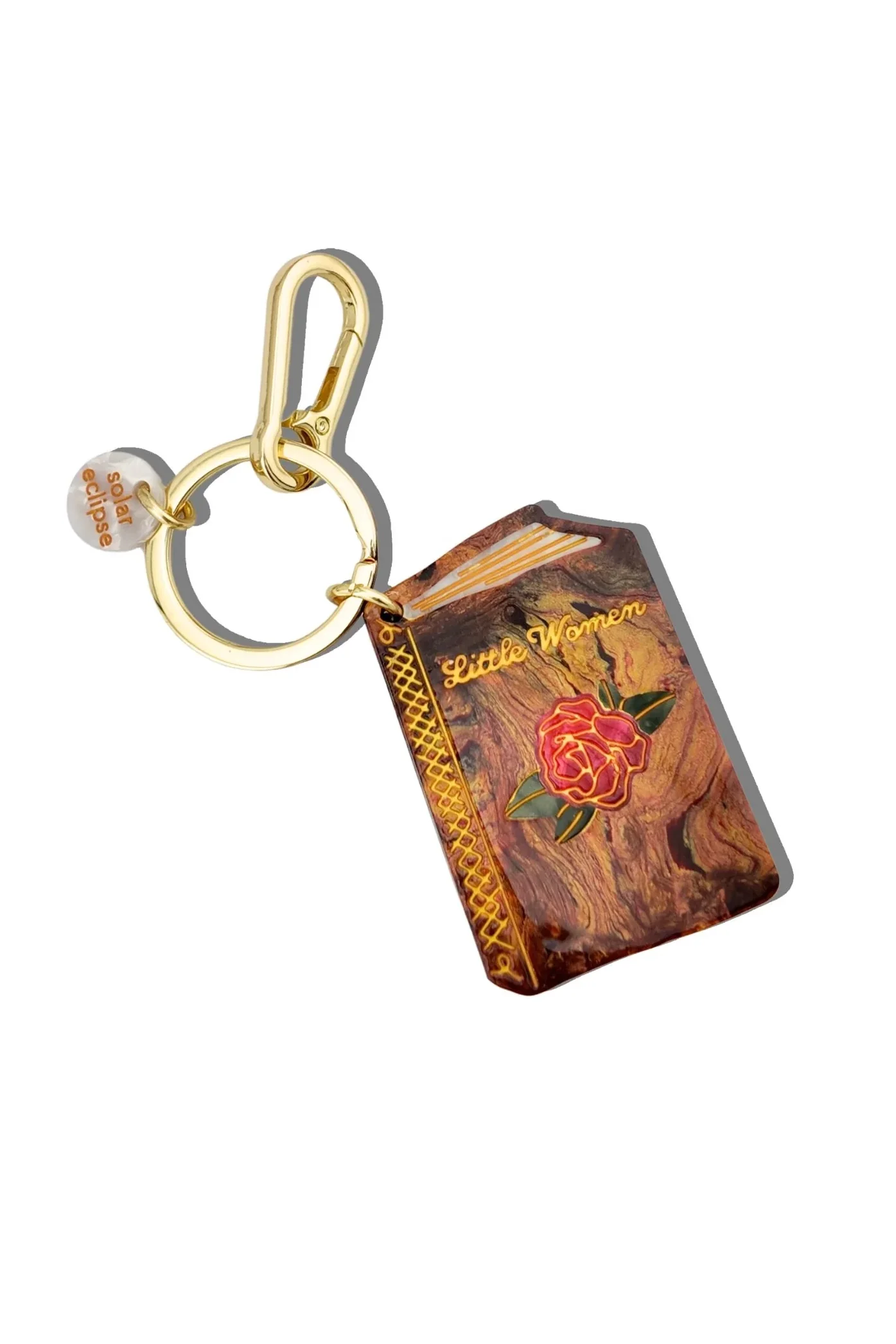 Hand-painted Little Women Book Bag Charm + Keychain