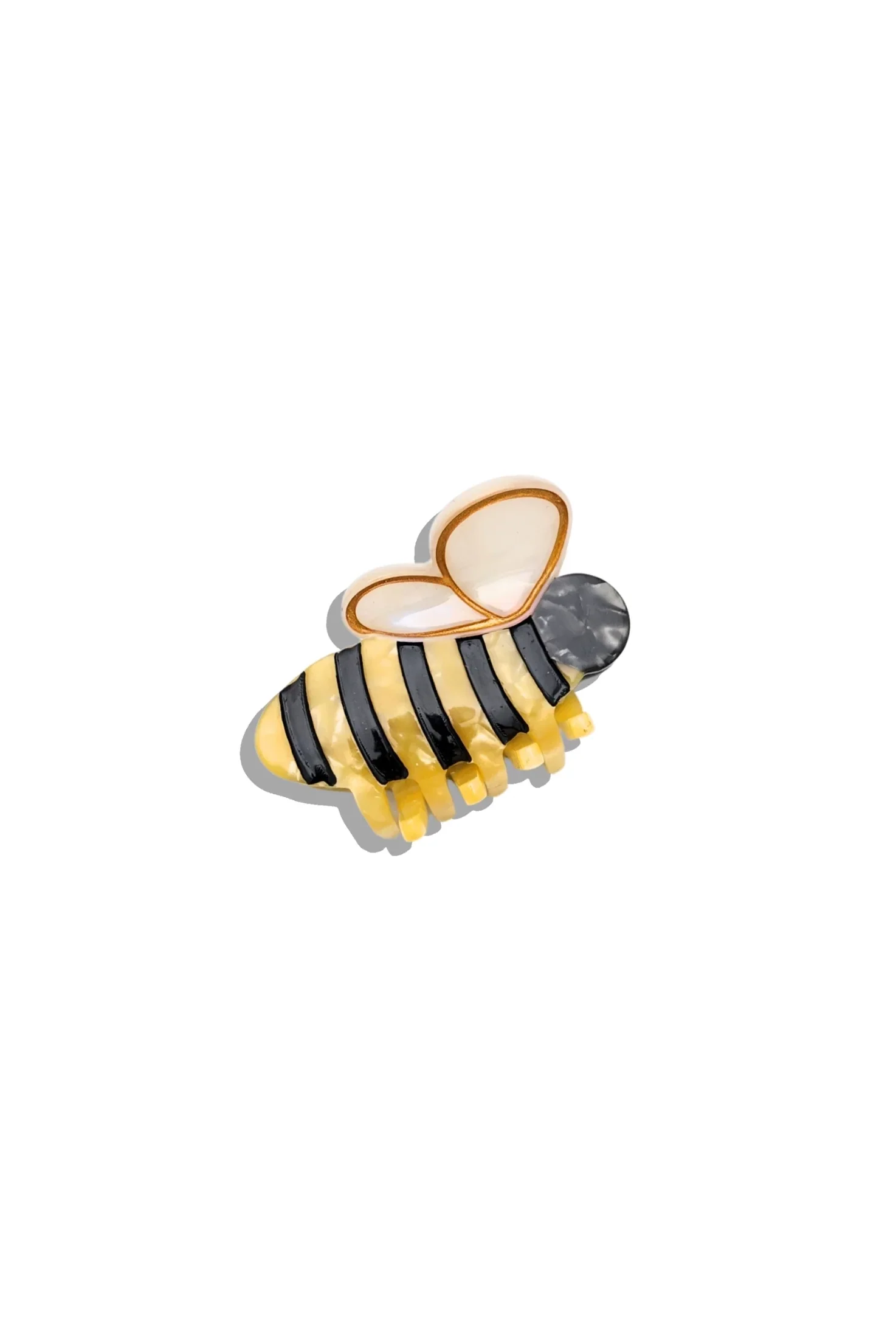 Hand-painted Mini Bee Claw Hair Clip