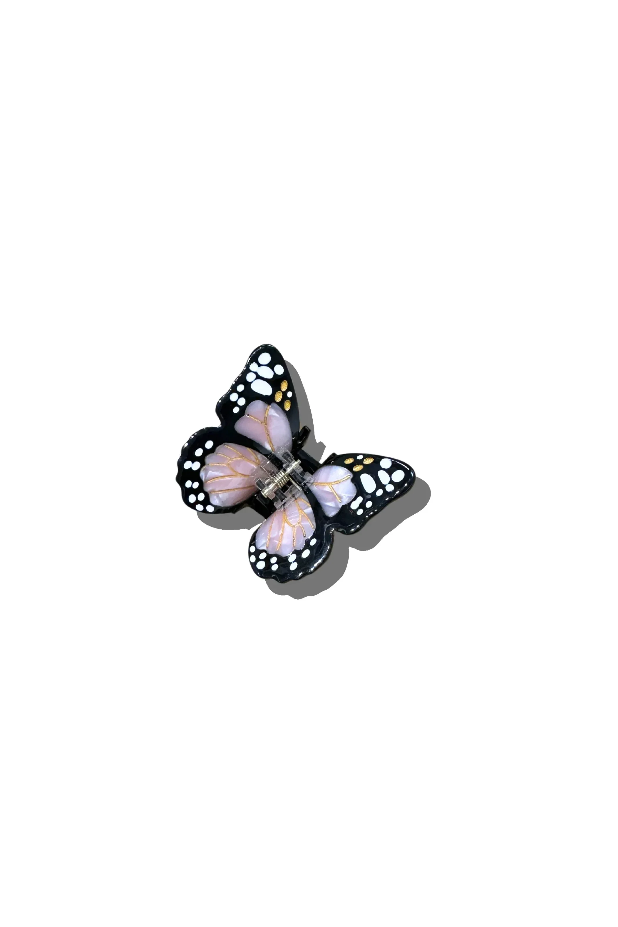 Hand-painted Mini Monarch Butterfly Claw Hair Clip