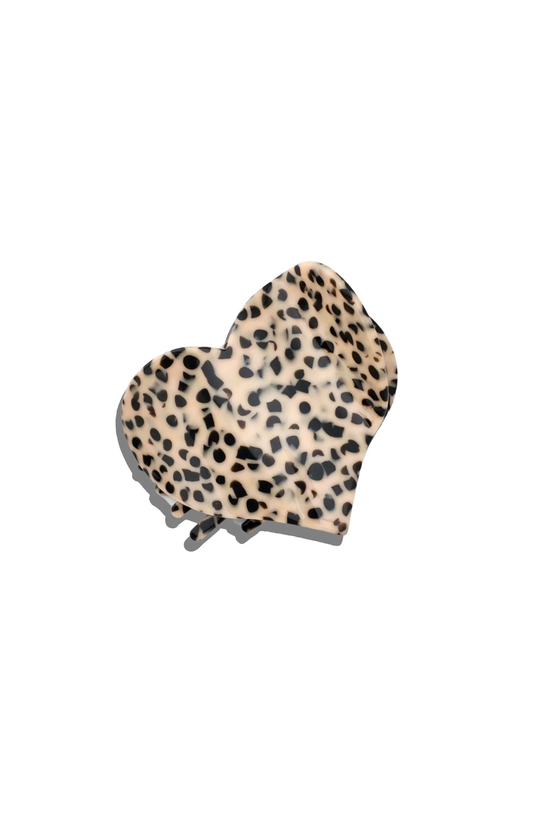 Handmade Heart Lay Down Claw Clip