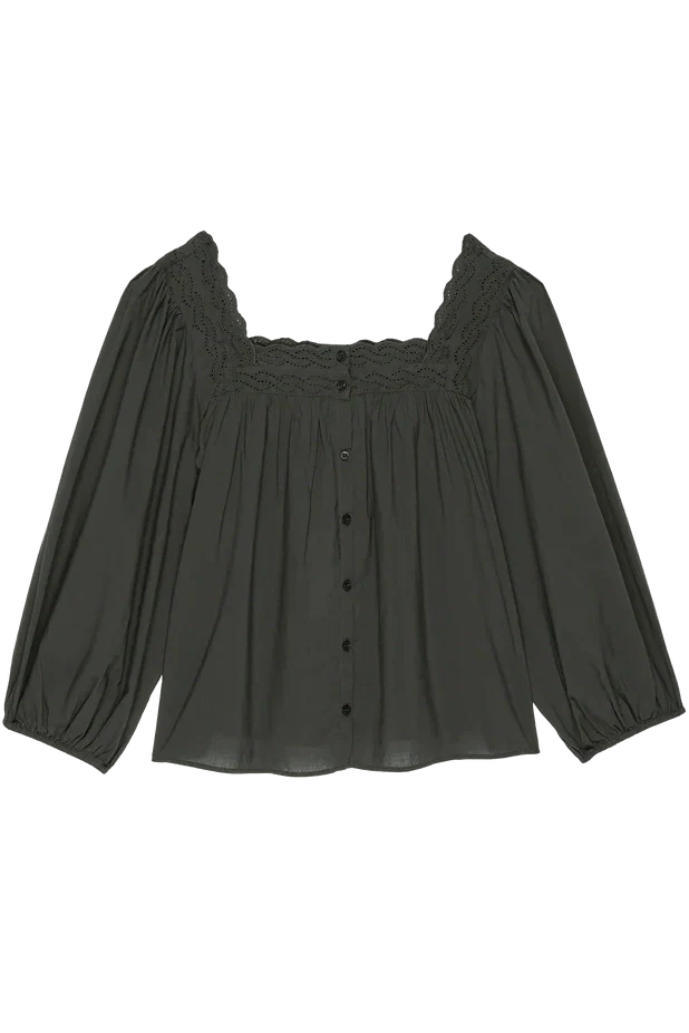 The Eyelet Button Sleep Top - Image 5