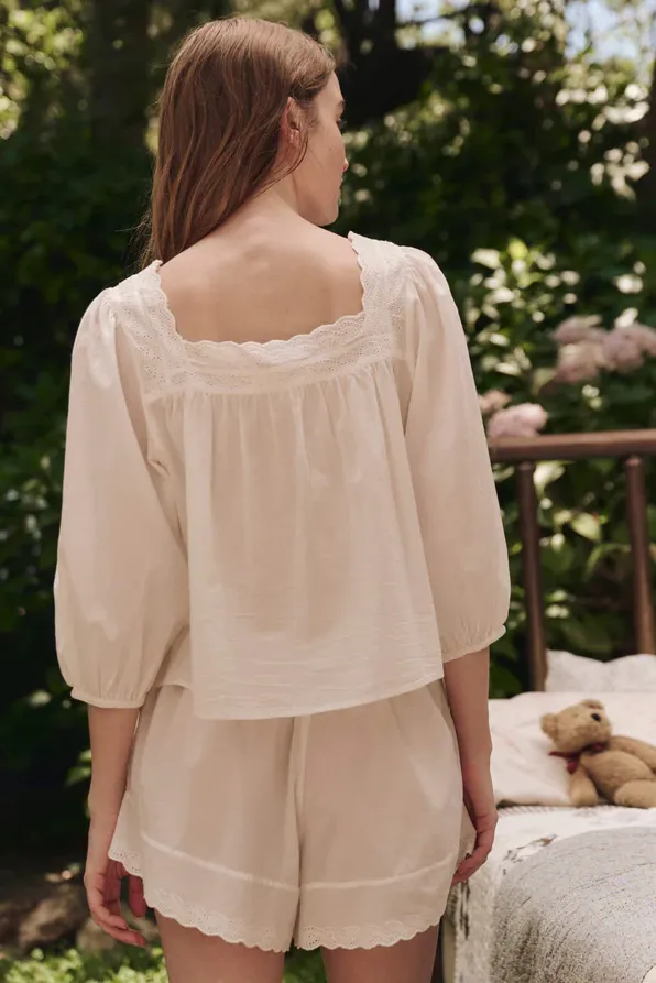 The Eyelet Button Sleep Top - Image 4