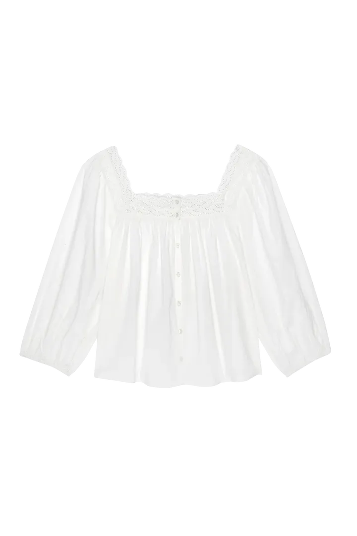 The Eyelet Button Sleep Top - Image 5