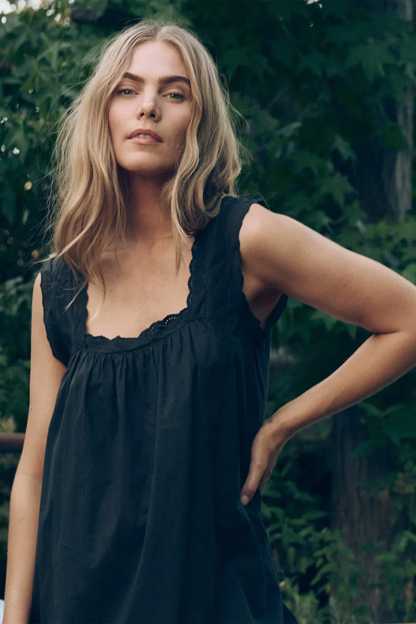 The Eyelet Mini Tank Dress - Image 5