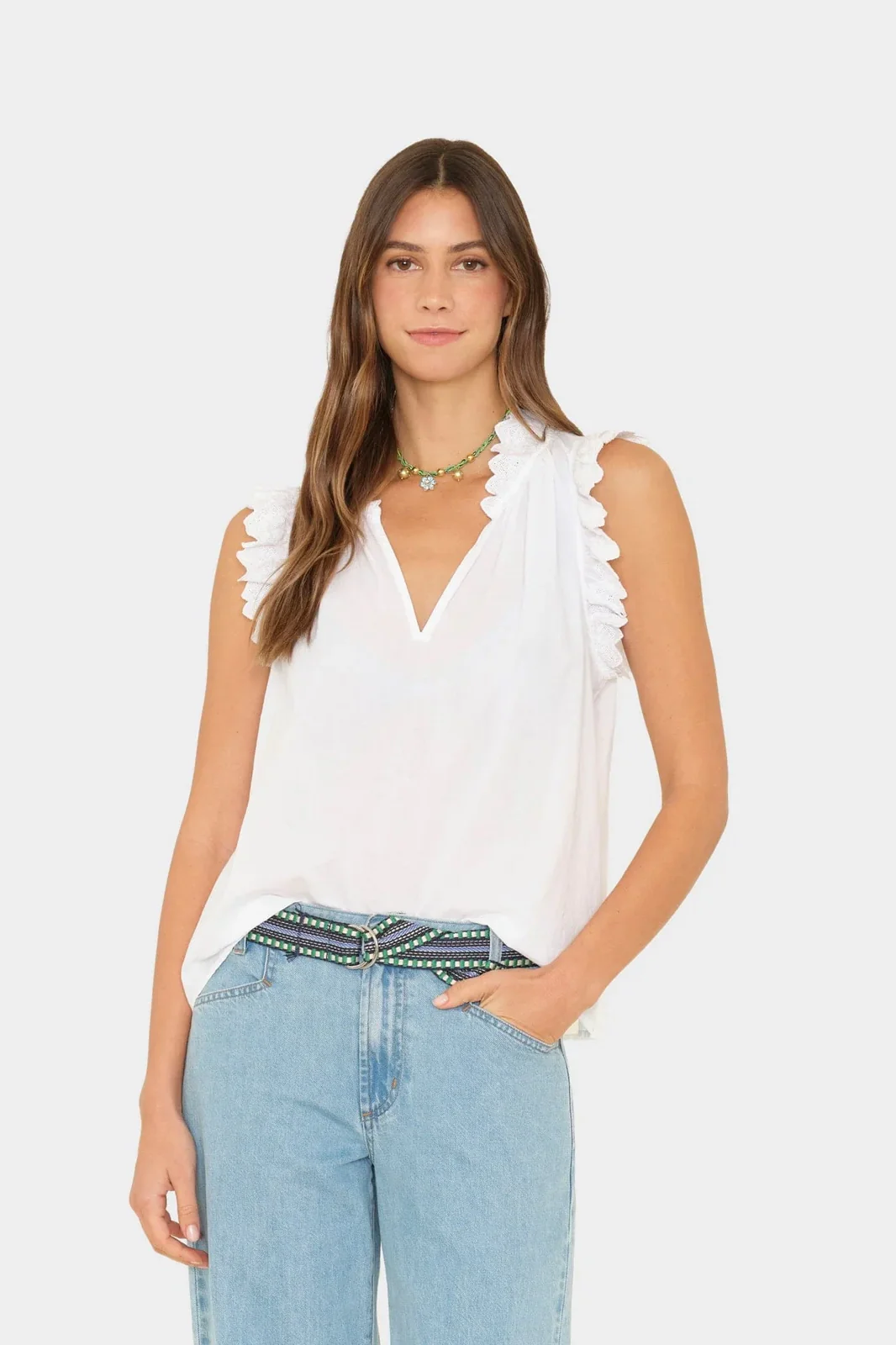White Bexie Top